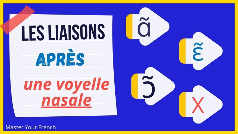 liaisons en français après voyelle nasale