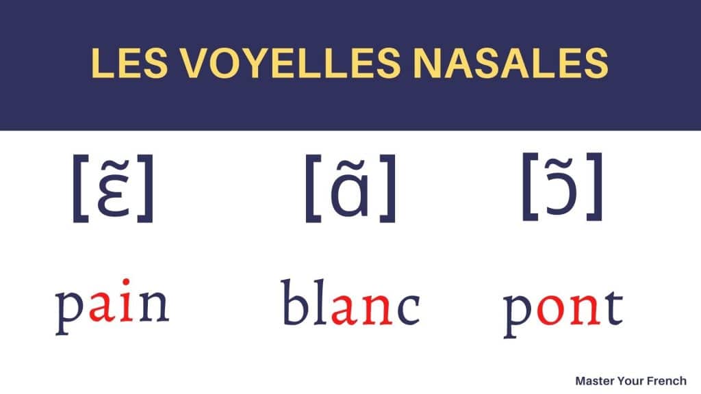 voyelles nasales francais