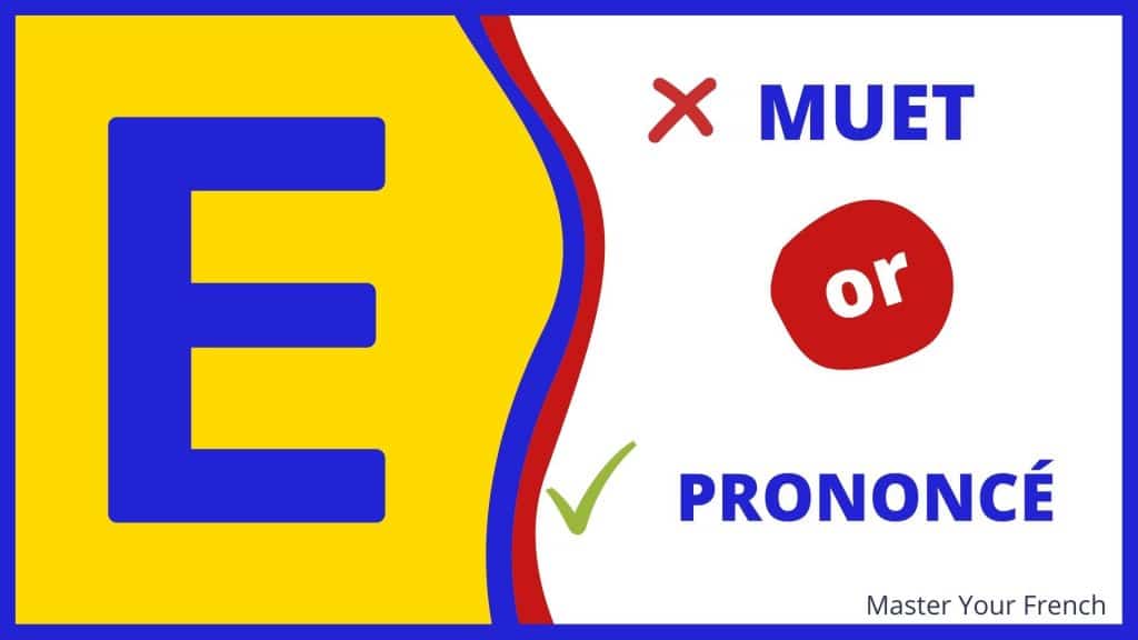 prononciation du e muet en francais