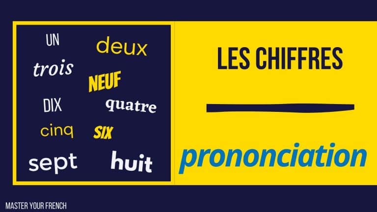 Prononciation des chiffres en français 1 jusqu'a 10