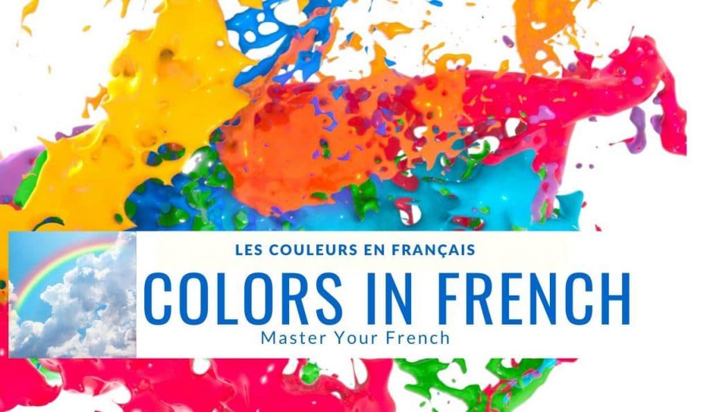 colors yellow orange blue with others in french