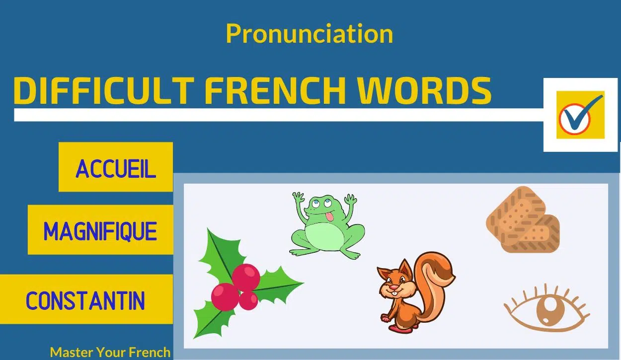 illustration difficult words pronounce french