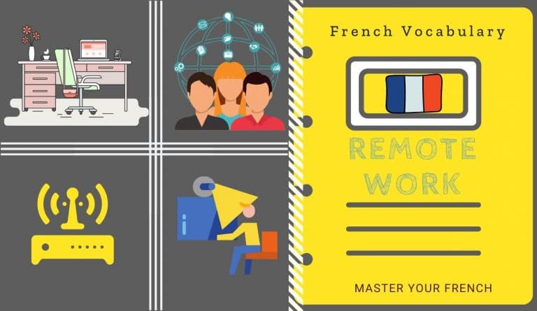 vocabulary remote work in french