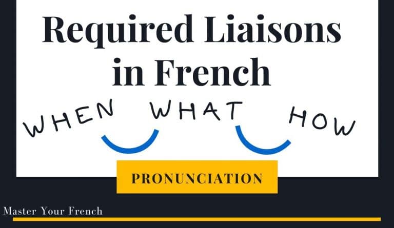 required liaisons in French