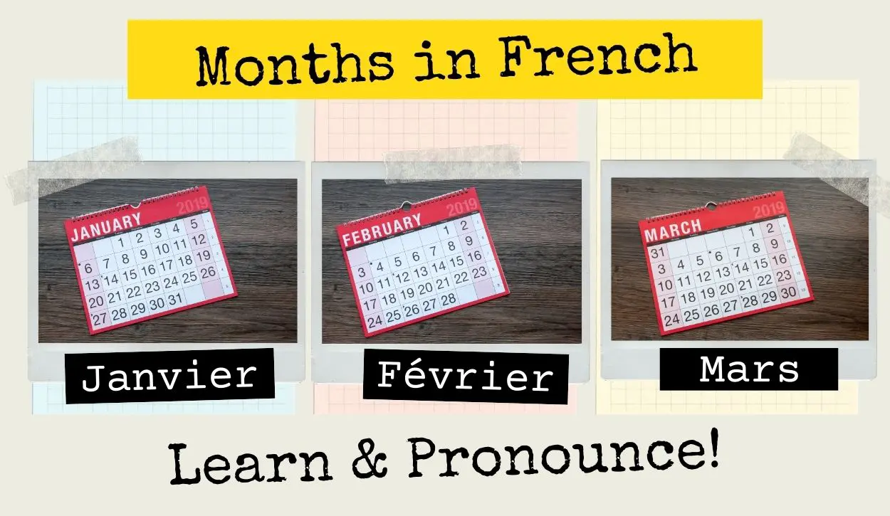 months in french