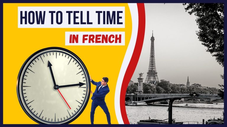 how to tell time in french