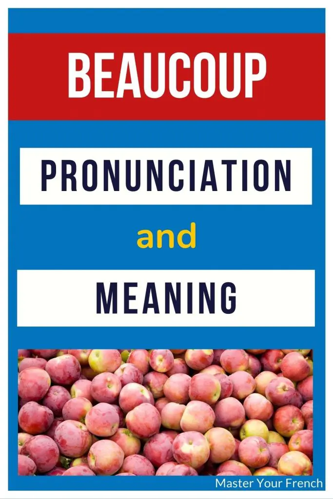 beaucoup pronunciation