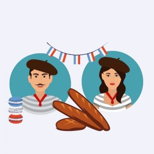 french man and woman